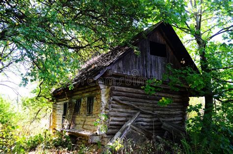 Old Wooden House in the Forest Stock Image - Image of cabin, frame ...