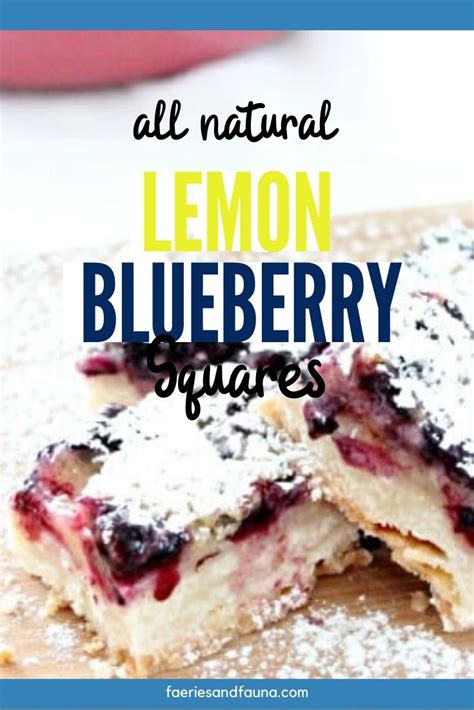 Lemon Squares with Shortbread and Blueberries