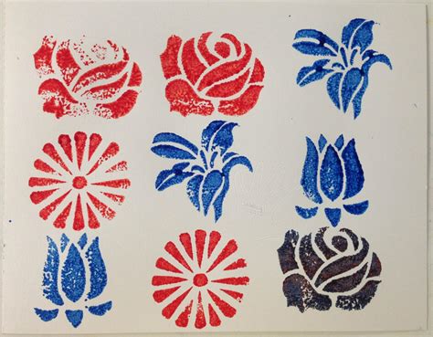 Flower Stamps Print by sarahcaj on DeviantArt