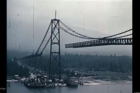 Historic video shows construction of Lions Gate Bridge - Vancouver Is Awesome