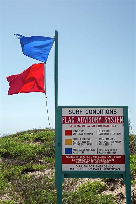 Beach Warning Flags Photograph by Jim West - Pixels