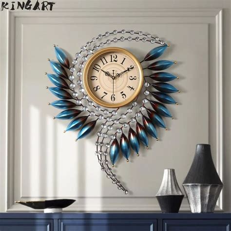 Luxury Large Size Abstract 3D Art Decorative Wall Clock – Agodeal | Big wall clocks, Wall clock ...