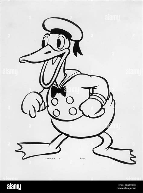 Donald duck cartoon 1934 Black and White Stock Photos & Images - Alamy