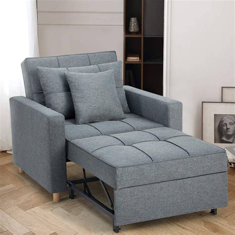 Sofa Bed 3-in-1 Convertible Chair Multi-Functional Adjustable Recliner – Homhum