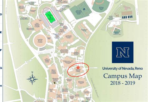 University Of Nevada Reno Campus Map - Las Vegas Strip Map