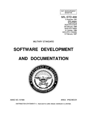 Fillable Online MIL-STD-498 5 Dec 94 (PDF version 7/1/95) Fax Email ...