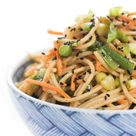 Soba Noodle Salad with Sesame Ginger Soy Vinaigrette - The Lemon Bowl®