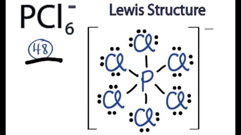 PCl6- Lewis Structure: How to Draw the Lewis Structure for PCl6- - YouTube