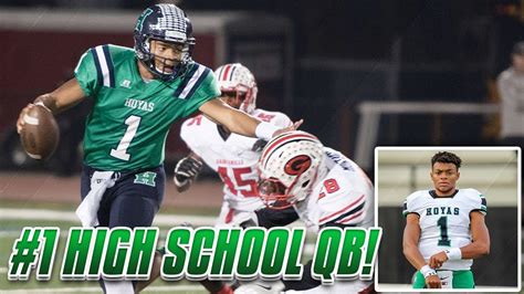 THE #1 HIGH SCHOOL QB IN THE NATION! Justin Fields Highlights! - YouTube