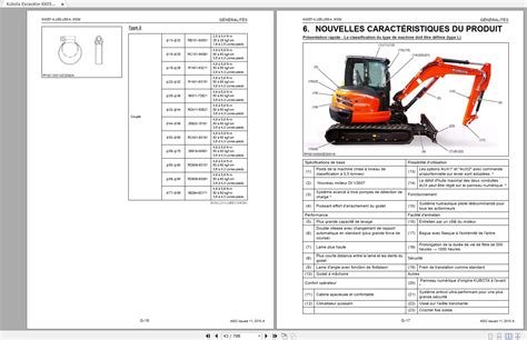 Kubota Excavator KX057-4, U55, U55-4 Workshop Manual FR | Auto Repair ...