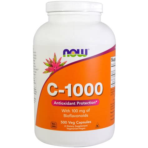 Now Foods, C-1000, With 100 mg of Bioflavonoids, 500 Veg Capsules | By iHerb