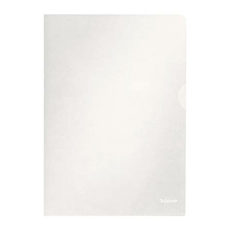 Esselte Copy-safe Folder Plastic Cut Flush A4 Clear Ref 54830/54832 ...