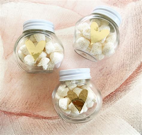 Wedding Candy Jars Heart Favor Jars Wedding Favor Jars Bridal - Etsy