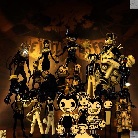 All the characters of Bendy and the ink machine by Creper64 on DeviantArt