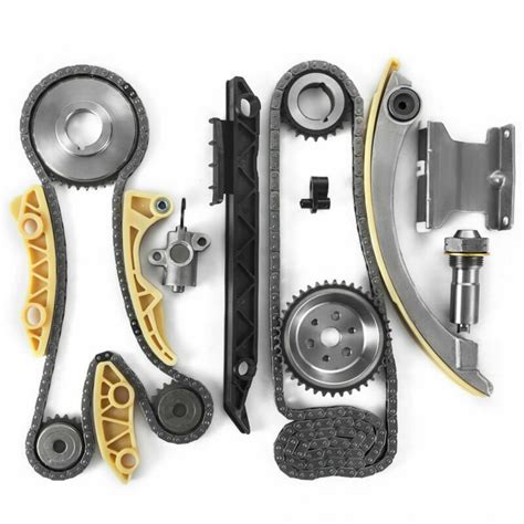 Timing Chain Kit with Tensioner Guide Rail Crank Sprocket Balance Shaft ...