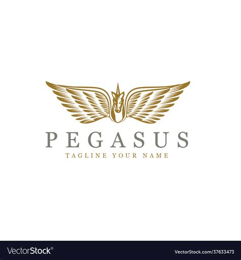 Pegasus logo Royalty Free Vector Image - VectorStock