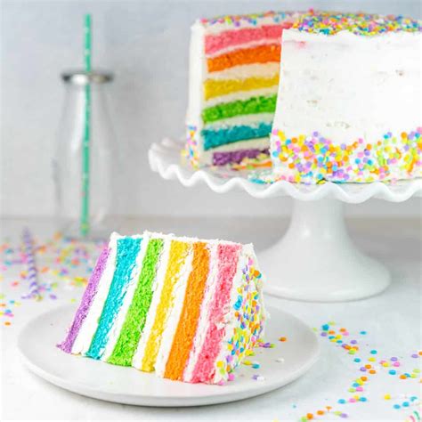 Rainbow Layer Cake Recipe | Bunsen Burner Bakery