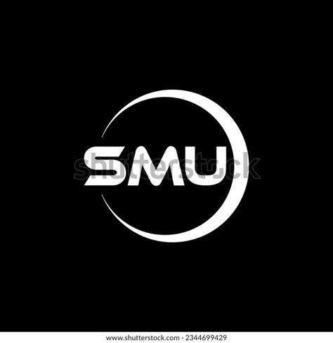 Smu Letter Logo Design Illustrator Vector Stock Vector (Royalty Free ...