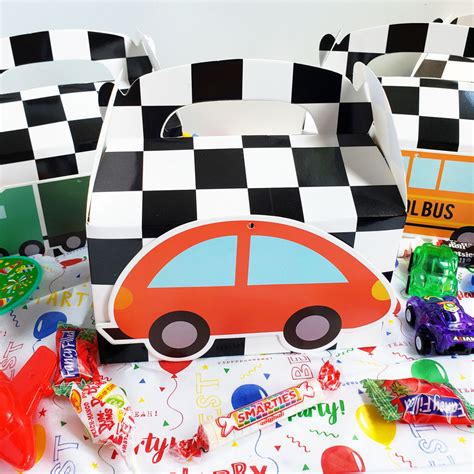 Easy DIY Race Car Party Favor Boxes - Little Eats & Things