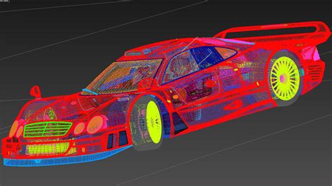 Mercedes-Benz CLK-GTR 1997 3D Model $119 - .unknown .dwg .fbx .obj .max ...