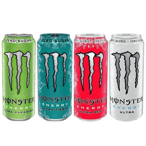 Buy Monster Ultra Zero Sugar Free Energy Drink Mixed Case (24 x 500ml Zero Calorie Cans ...