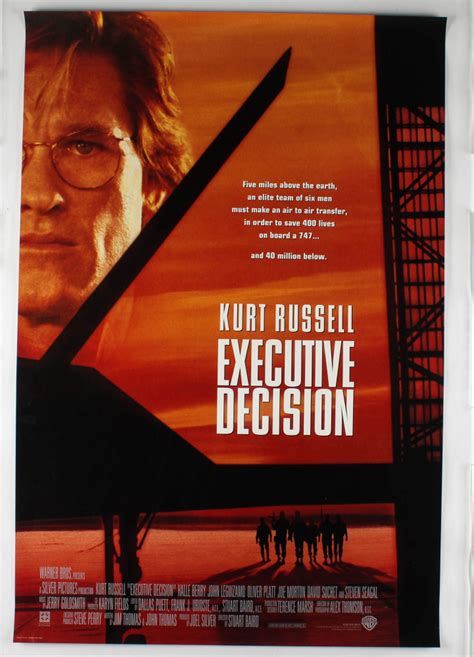 "Executive Decision" 27x40 Original Movie Poster | Pristine Auction