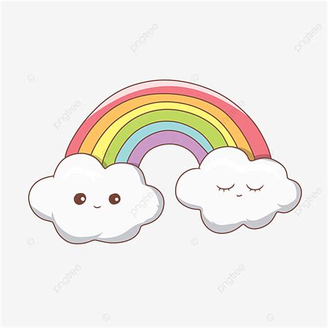 Linda Ilustración Hermosa Del Arco Iris PNG , Imágenes Prediseñadas De ...