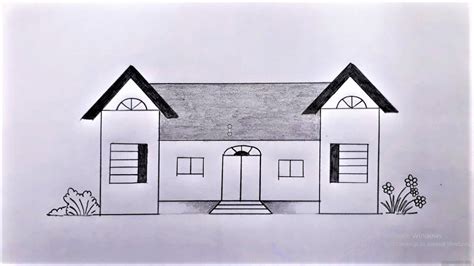 Easy Simple House Pencil Drawing Images - Goimages City