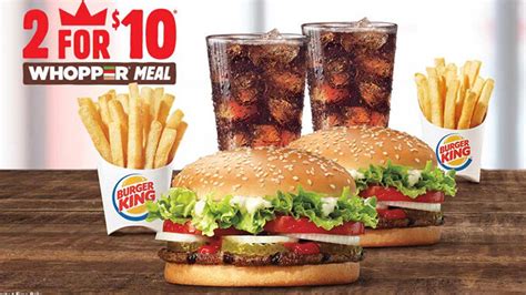 Burger King offering new 2 for $10 Whopper Meal Deal - Chew Boom