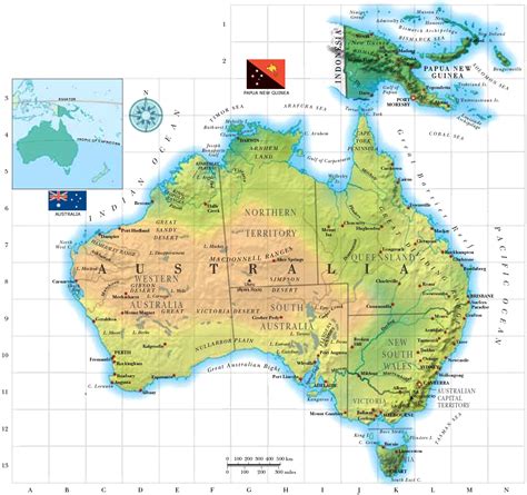 Australian Geographical Map