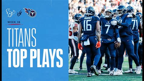 Tennessee Titans Top Plays vs. Houston Texans | Game Highlights