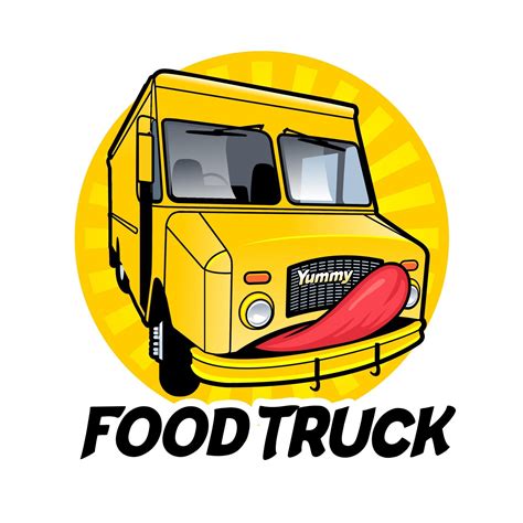 Food Truck Logo Vector Template, Design element for logo, poster, card, banner, emblem, t shirt ...