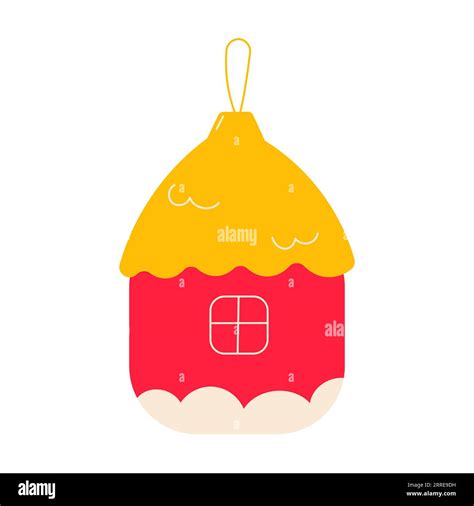 christmas toy glass house christmas icon element Stock Vector Image ...
