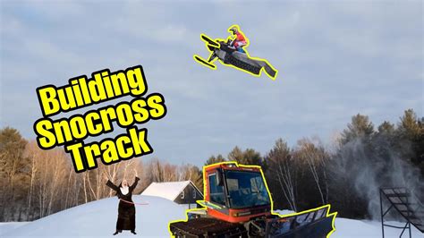 BOUGHT A GROOMER // BACKYARD SNOCROSS TRACK - YouTube