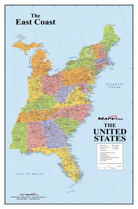 Printable Map Of The Eastern United States - Printable US Maps