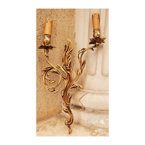 Rustic Brass Wall 2 Arms Sconce Antique Replica Decor - Etsy