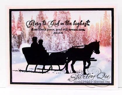 Horse and Sleigh Christmas cards | Christmas cards, Christmas cards to make, Homemade holiday cards