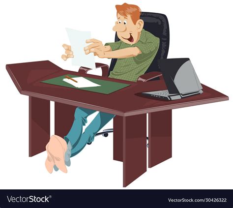 Work away from office job at home funny people Vector Image