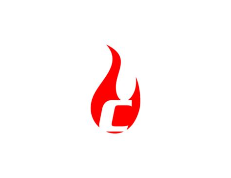 Fire Logo with Letter C Initial Logo (Graphic) by meisuseno · Creative Fabrica