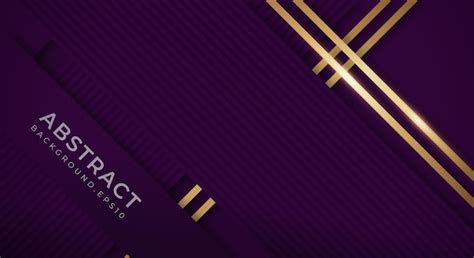 Premium Vector | Abstract Dark Purple Background with Golden Lines ...