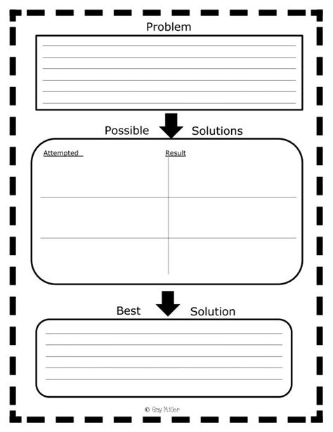 Problem Solution Graphic Organizer First Grade