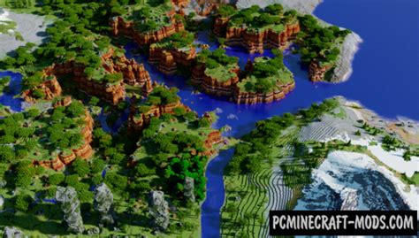 Minecraft All Biomes Map