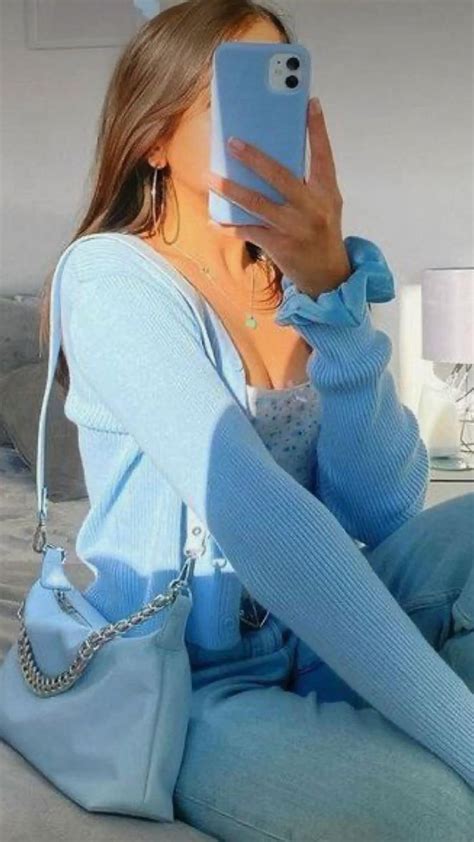 soft blue // baby blue // pastel blue aesthetic 💙 outfit inspiration ...