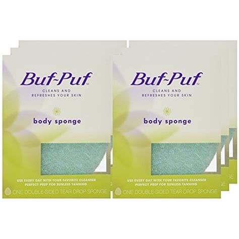 Buf-Puf Double-Sided Body Wash Sponge Cleaning Exfoliating Dry Dull ...