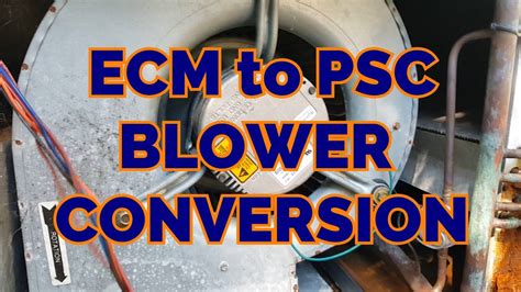 Psc To Ecm Motor Conversion