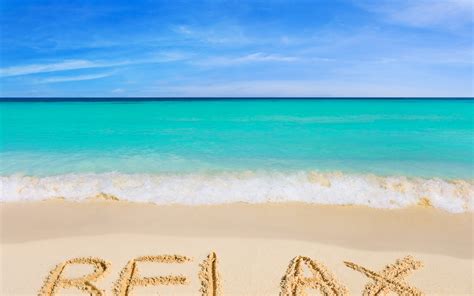 Wallpaper : sea, sand, beach, coast, horizon, Caribbean, vacation ...