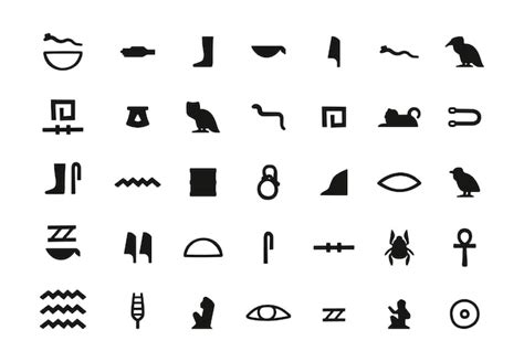 Hieroglyphic Symbols