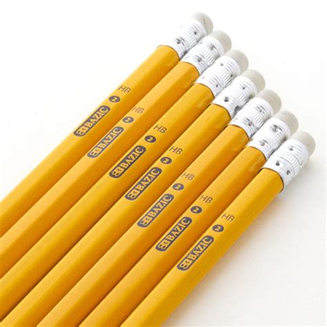 BAZIC #2 Premium Yellow Pencil (12/Pack) Bazic Products