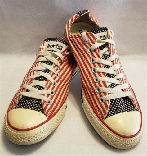 Converse All Star USA Flag LOW TOP Unisex Size 9.5 Men Size 11.5 Women ...