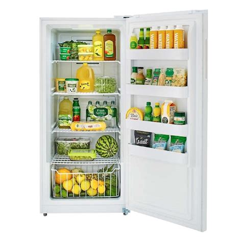 Midea 13.8-cu ft Garage Ready Frost-free Convertible Upright Freezer/Refrigerator (White ...